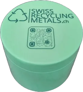 Boîte de collecte Swiss Recycling Metals